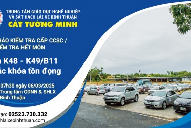 THÔNG BÁO KIỂM TRA CẤP CCSC / KIỂM TRA HẾT MÔN ngày 06-03-2025