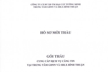 Thông báo mời thầu Dịch vụ Căng tin Trung tâm SHLX Bình Thuận