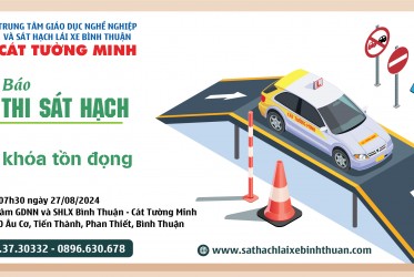 THÔNG BÁO THỜI GIAN SÁT HẠCH ngày 27/08/2024