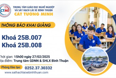 THÔNG BÁO KHAI GIẢNG ngày 27-02-2025