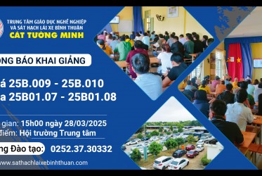 THÔNG BÁO KHAI GIẢNG ngày 28-03-2025